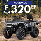 Moto 4 LINHAI ATV F320 EFI 4X4 Preto  - Moto 4 LINHAI ATV F320 EFI 4X4